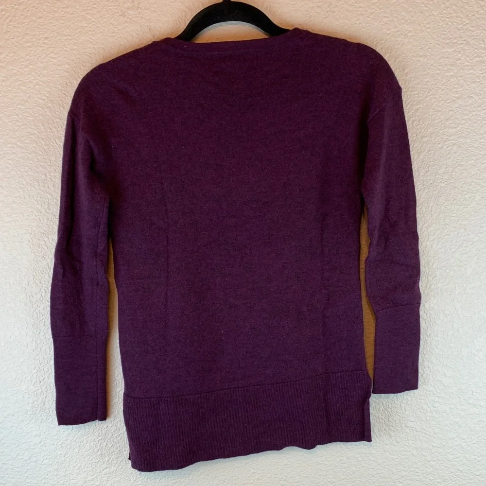Tahari Merino Wool Sweater sz M crewneck texture fall preppy casual warm winter - Picture 3 of 7